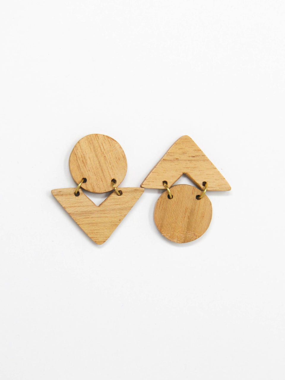 Wood Reverse Earrings