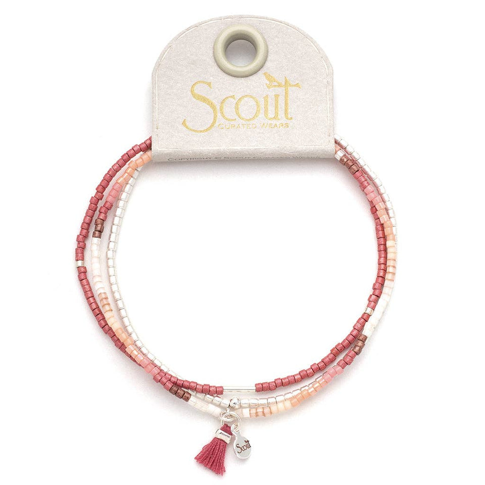 Chromacolor Miyuki Bracelet Trio - Blush Multi/Silver