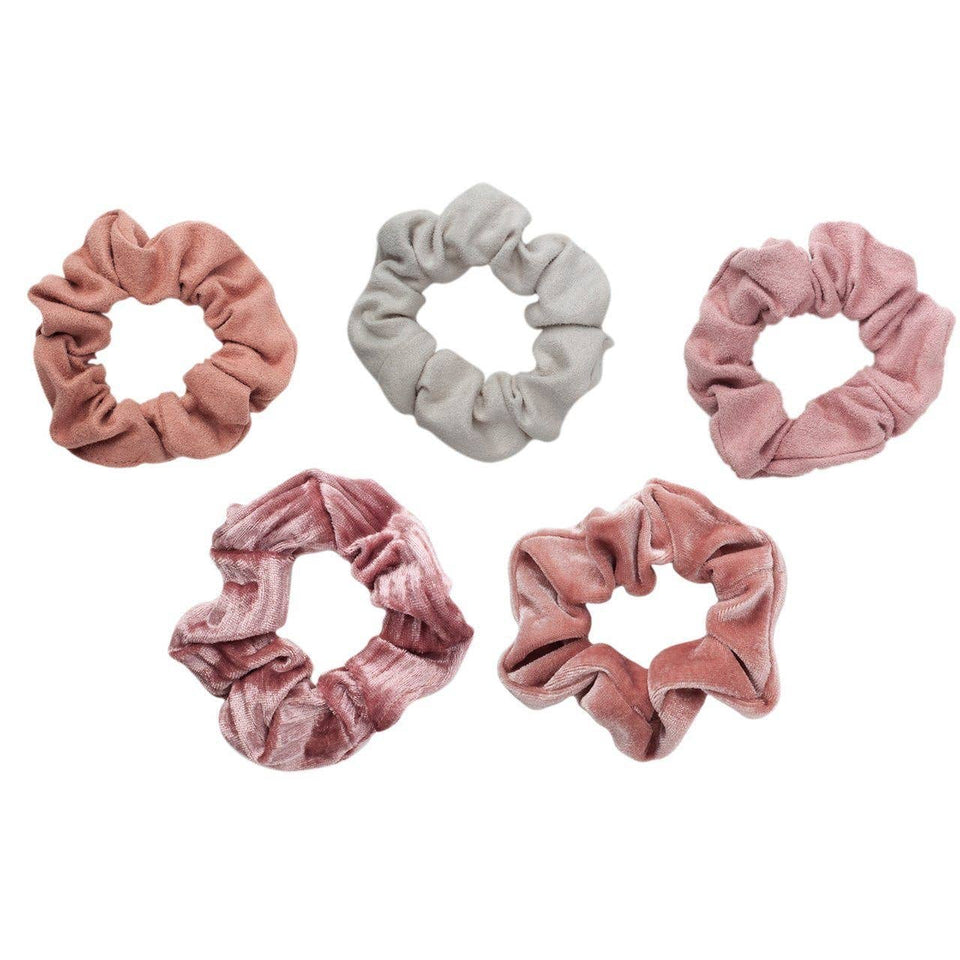 Velvet Scrunchies - Blush and Mauve | petite shops