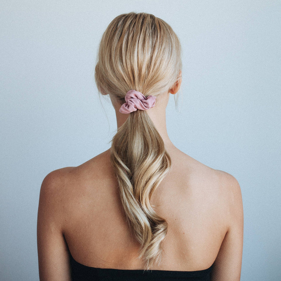 Velvet Scrunchies - Blush and Mauve | petite shops