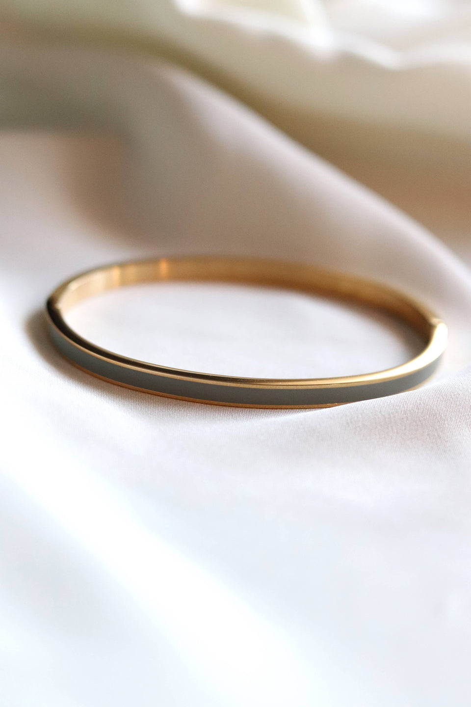 Evie Bracelet - Grey and Gold (Stainless Steel)