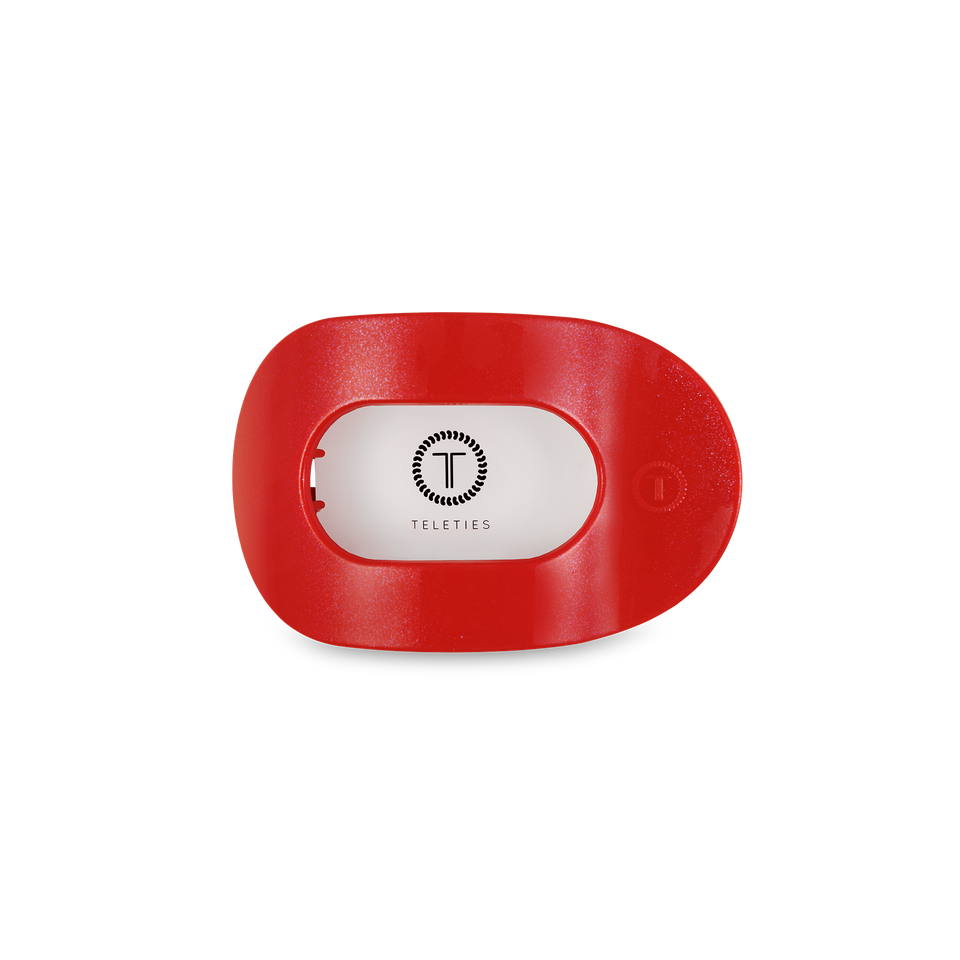 Round Flat Hair Clip | Small | Rudolph Red