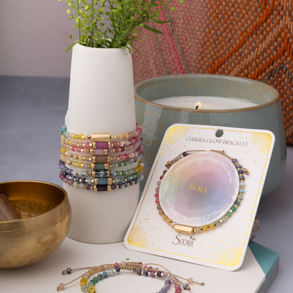 Chakra Glow Bracelet - Clarity/Third Eye/Gold
