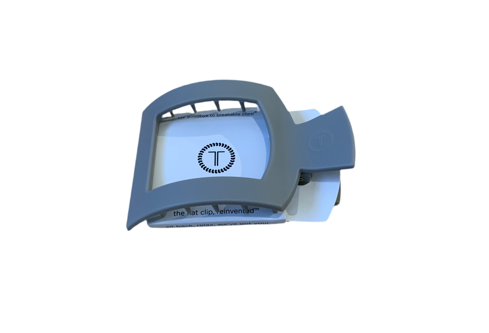 Square Flat Clip|Large| Gray
