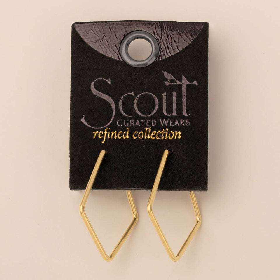 Refined Earring Collection - Orion Diamond Hoop/Gold Vermeil