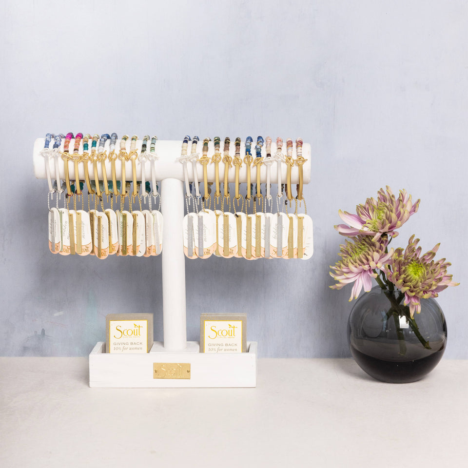 Hidden Message Bracelet - F♥cking Great/Blue Apatite/Gold