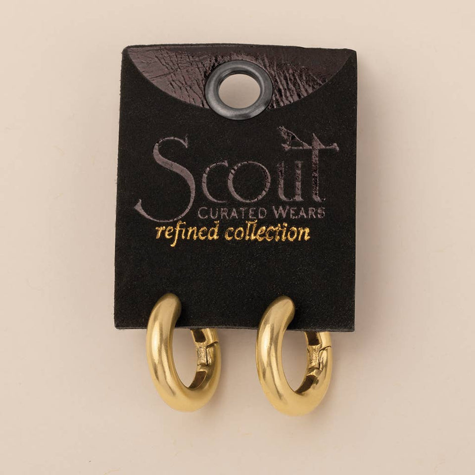 Refined Earring Collection - Stellar Hoop/Gold Vermeil