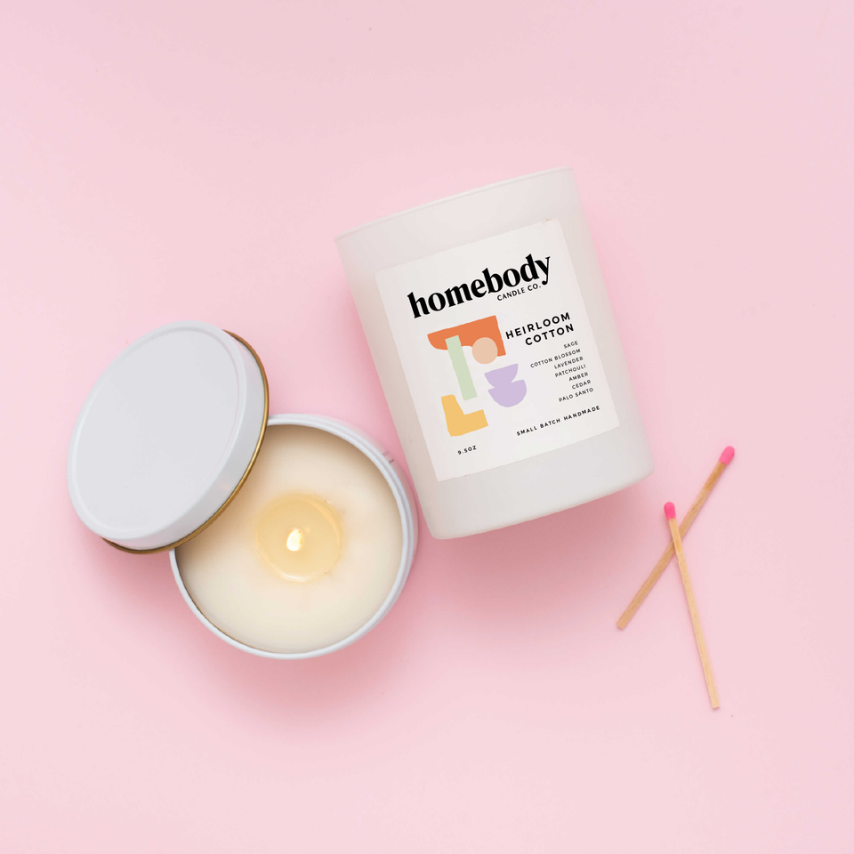 Heirloom Cotton • burn + bloom candle ✸ 2025 Spring