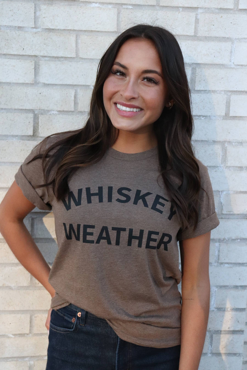 Whiskey Weather Tee- LARGE | petite shops