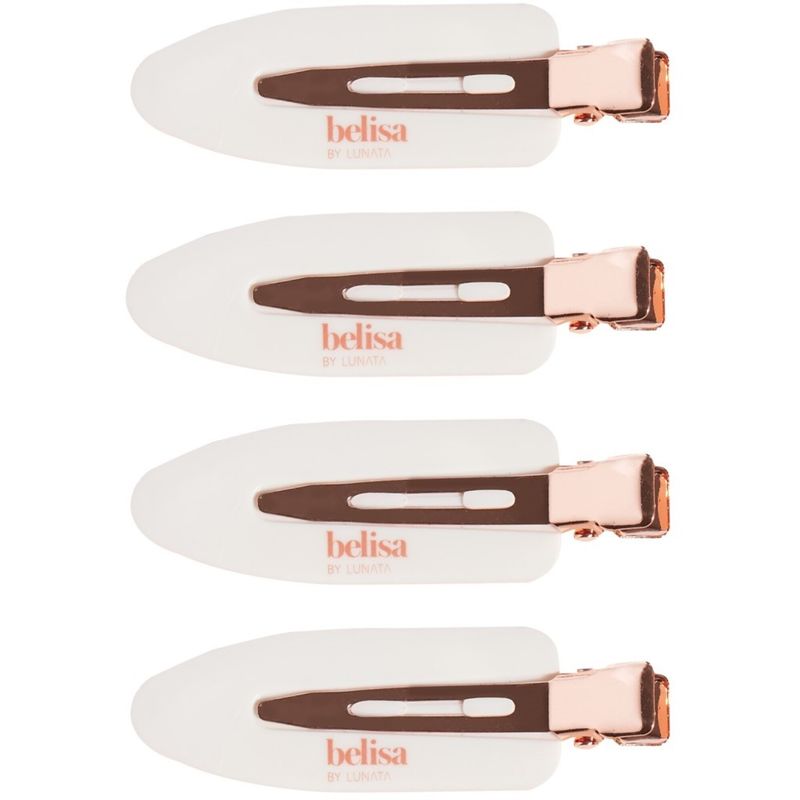 Belisa Creaseless Hair Pins - White / Set of 4