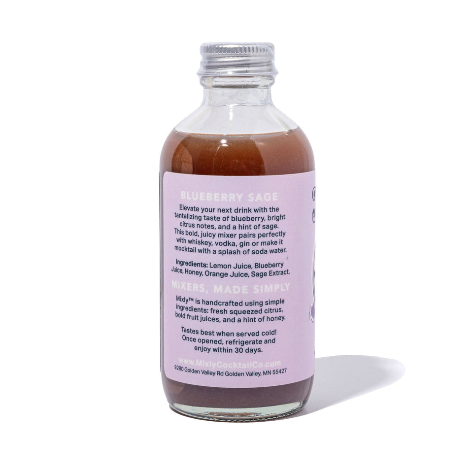 Blueberry Sage 4oz - Cocktail / Mocktail Beverage Mixer
