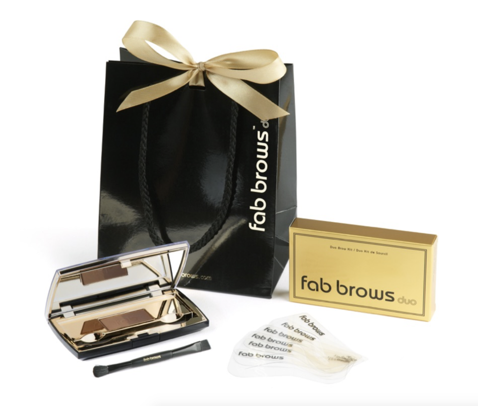 Fab Brows Duo Stencil Eyebrow Kit: Light Brown / Medium Brown