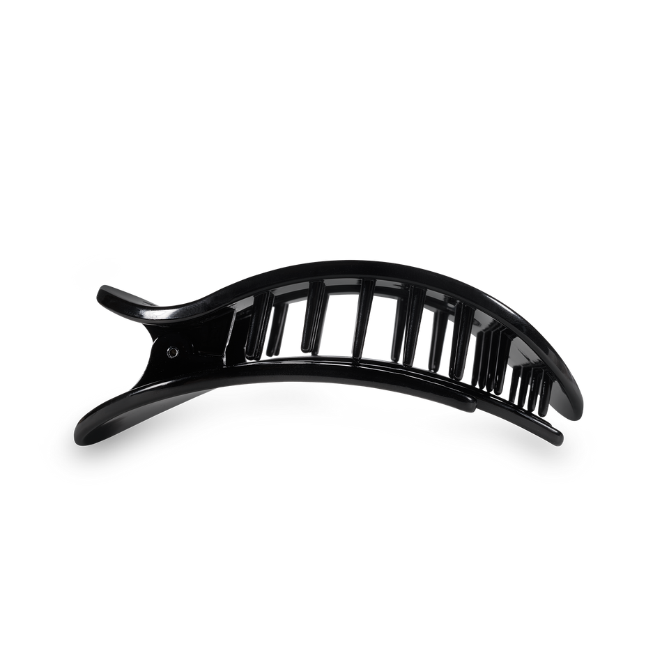 Round Flat Hair Clip | Small | Jet Black