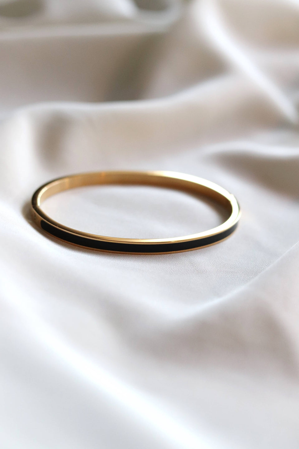 Evie Bracelet - Black and Gold (Stainless Steel)