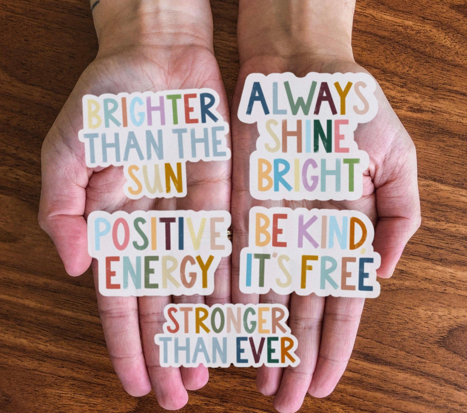 Positivity Stickers | petite shops