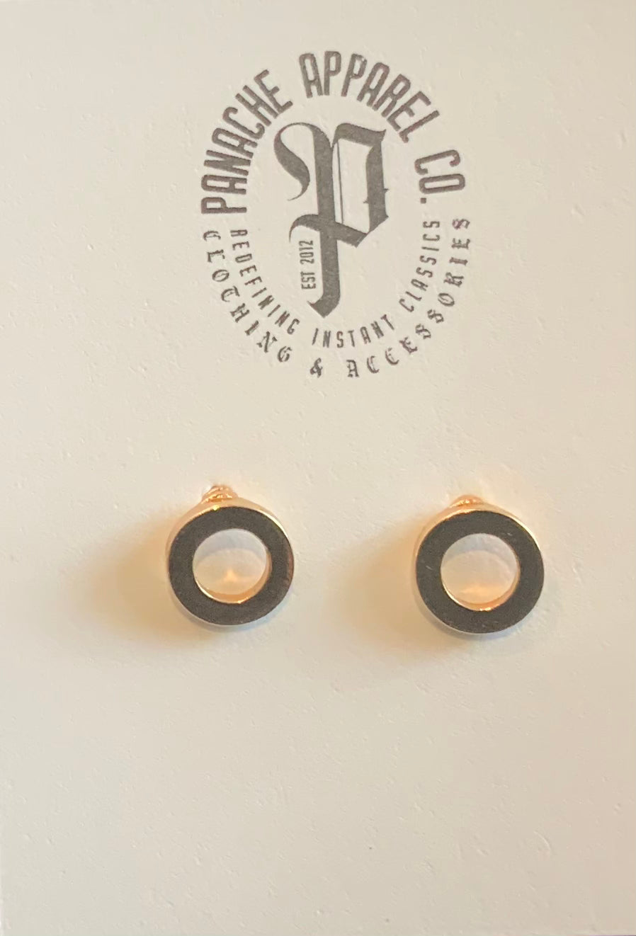 Open Circle Stud Earrings | petite shops