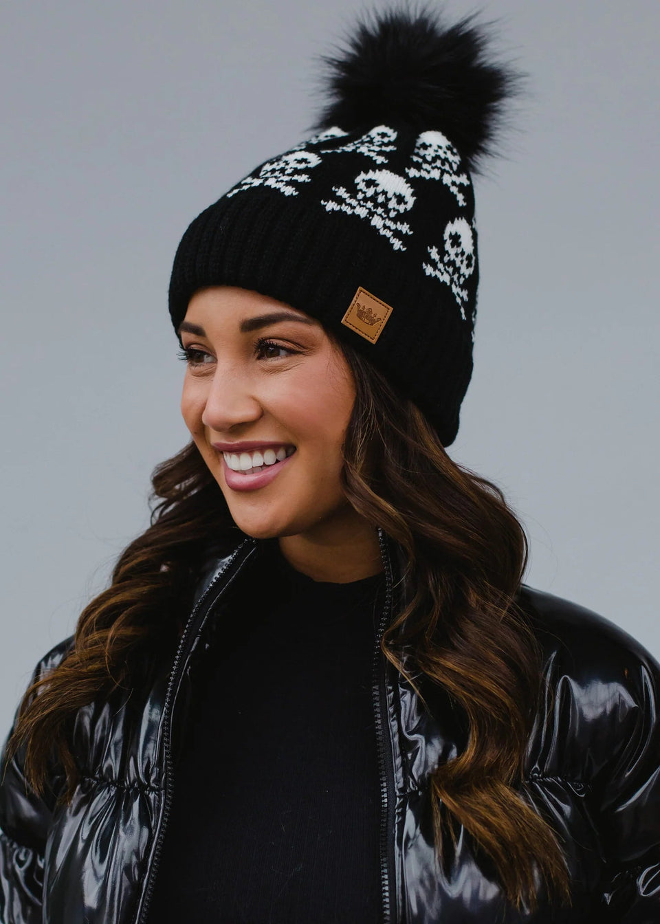 Skull Pom Hat | petite shops