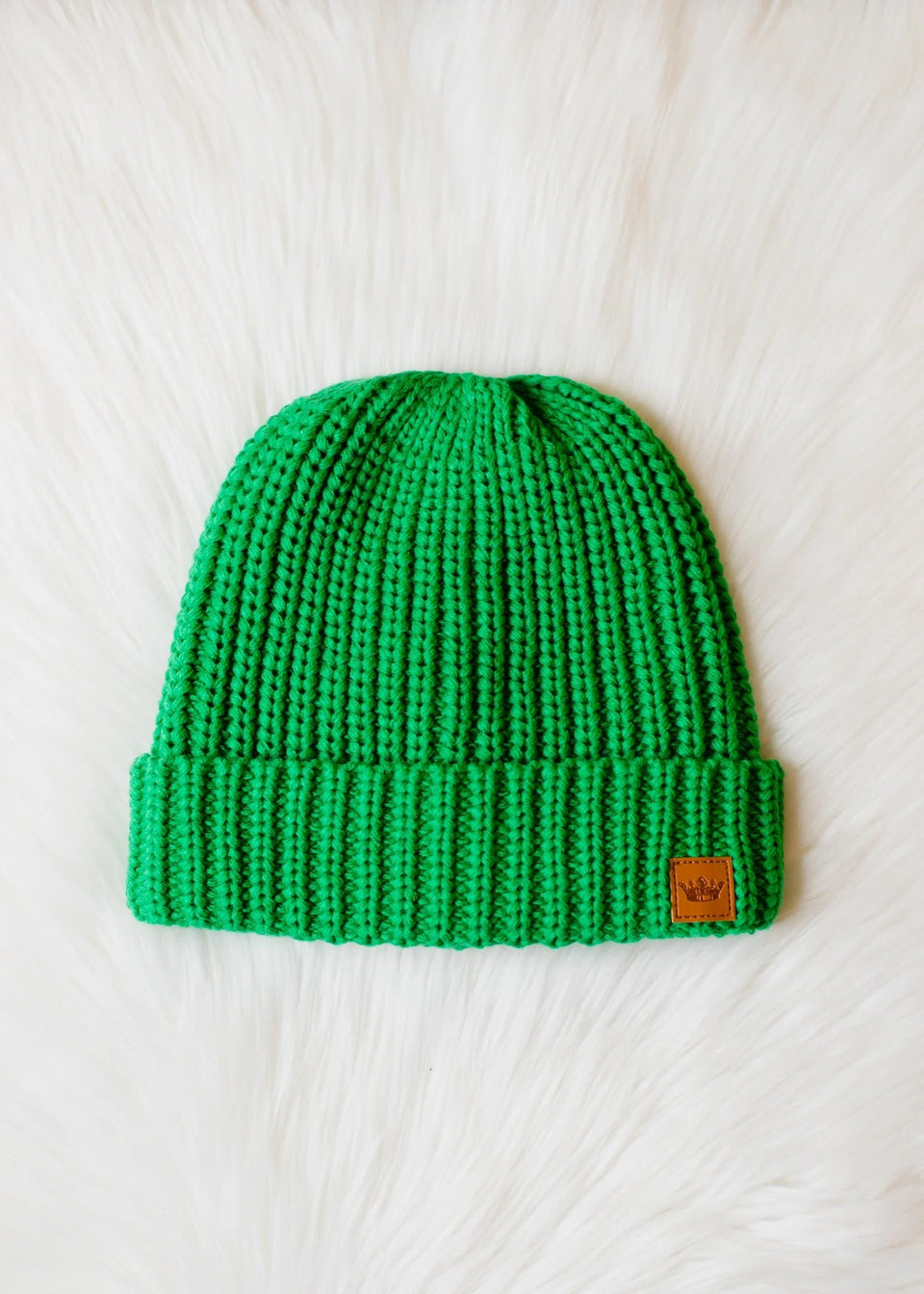 Green Knit Beanie | petite shops