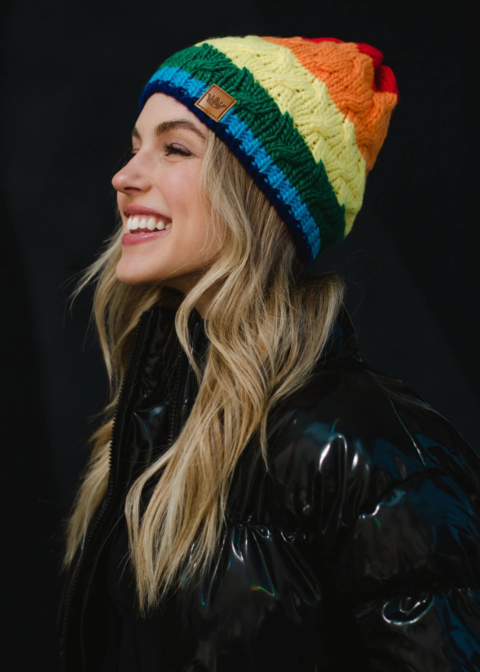 Nova Rainbow Beanie | petite shops