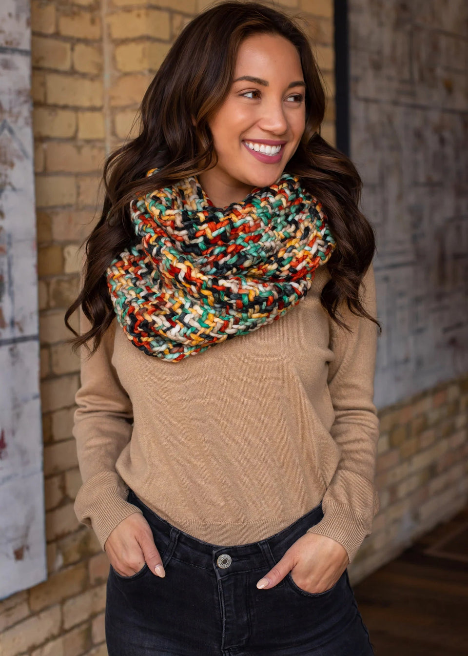 Multi Color Infinity Scarf | petite shops