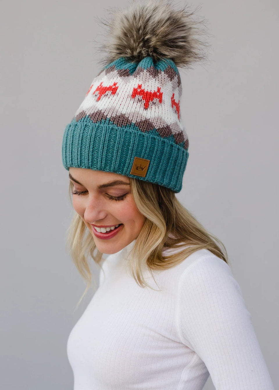 Fox Pom Hat | petite shops