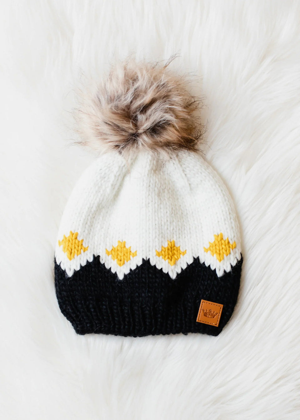 White Diamond Pom Hat | petite shops