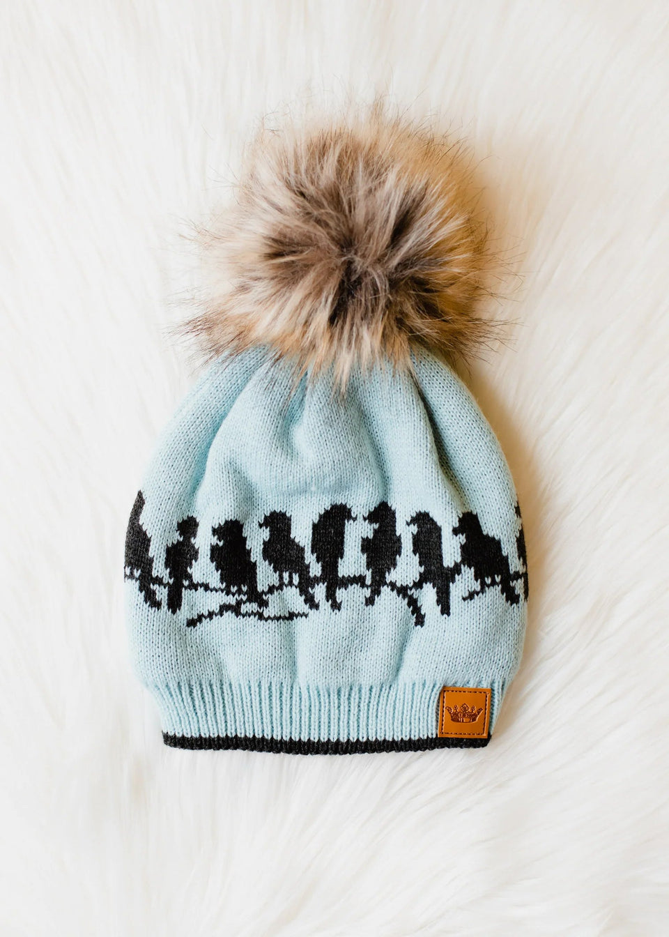 Light Blue, Bird Pom Hat | petite shops