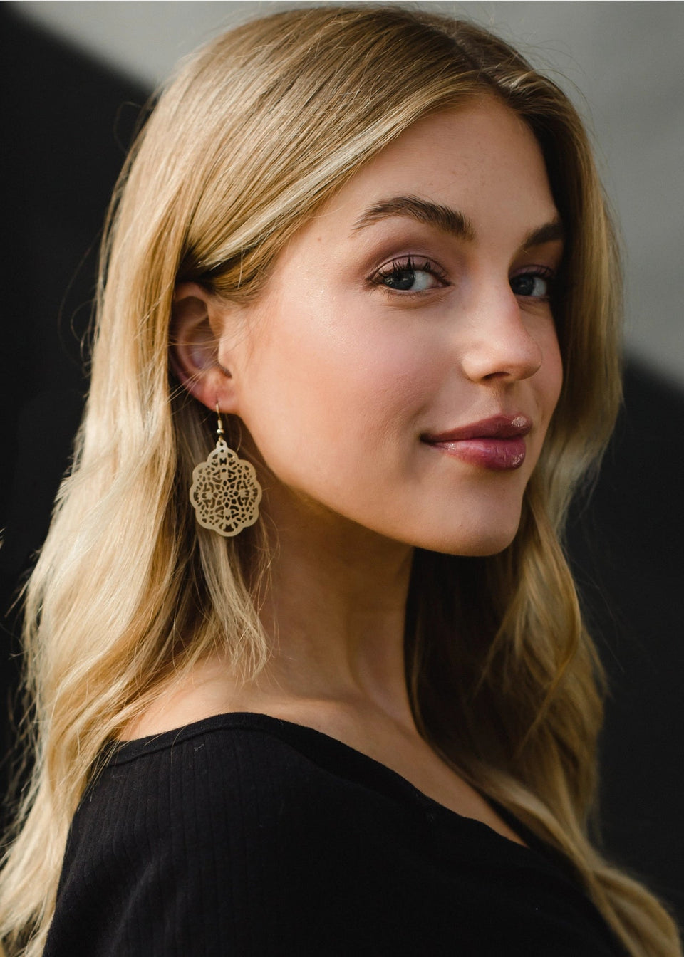 Gold Cutout Earrings | petite shops