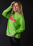 Festive Sweatshirt- Bright Green Medium