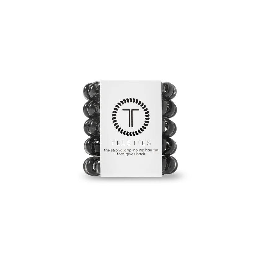 Teleties Jet Black Tiny Hair Ties