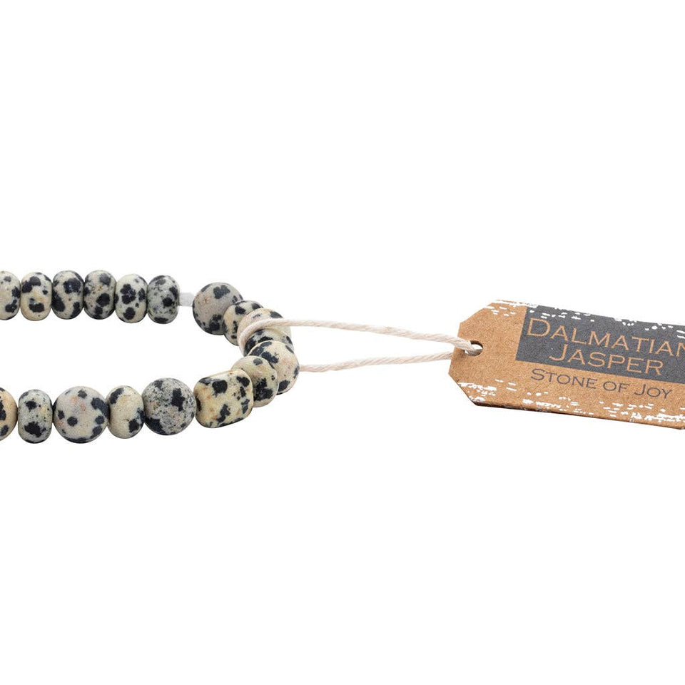 Stone Stack Bracelet Dalmatian Jasper - Stone of Joy