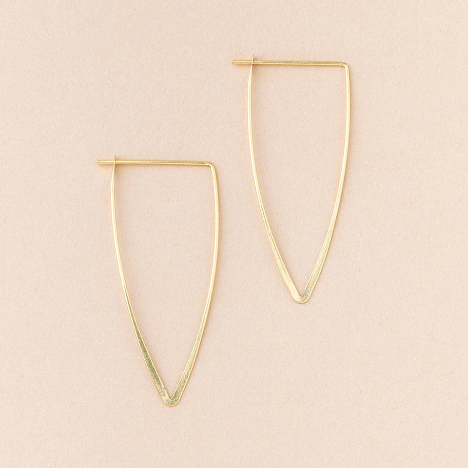 Refined Earring Collection - Galaxy Triangle/Gold Vermeil