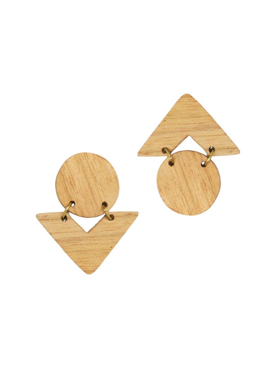 Wood Reverse Earrings