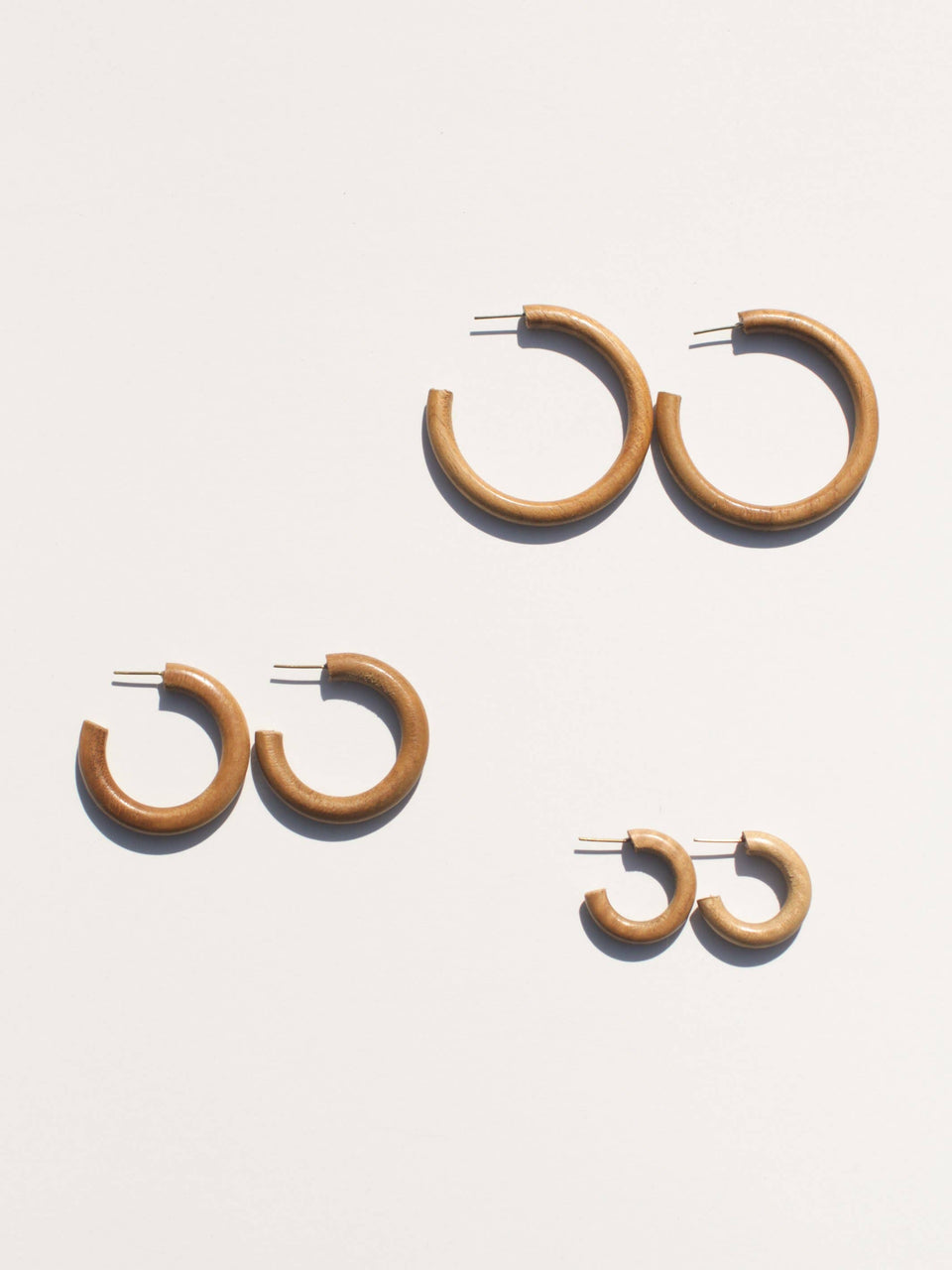 Wood Essential Hoops: Large 2"