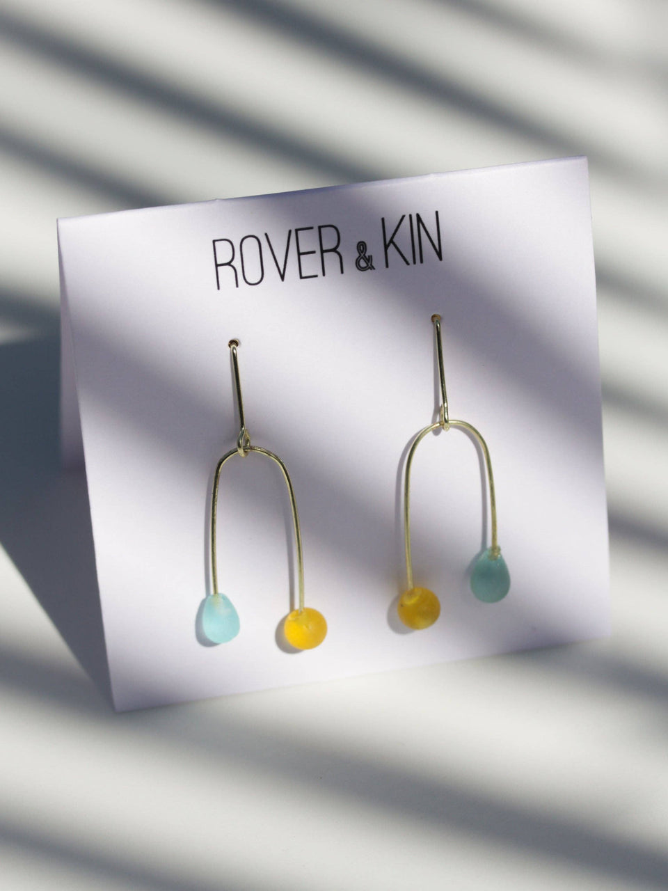 Sea Glass Mobile Earrings - Sunshine Day