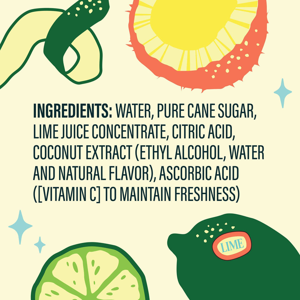 Coconut Lime Dirty Soda Syrup 12 FL OZ