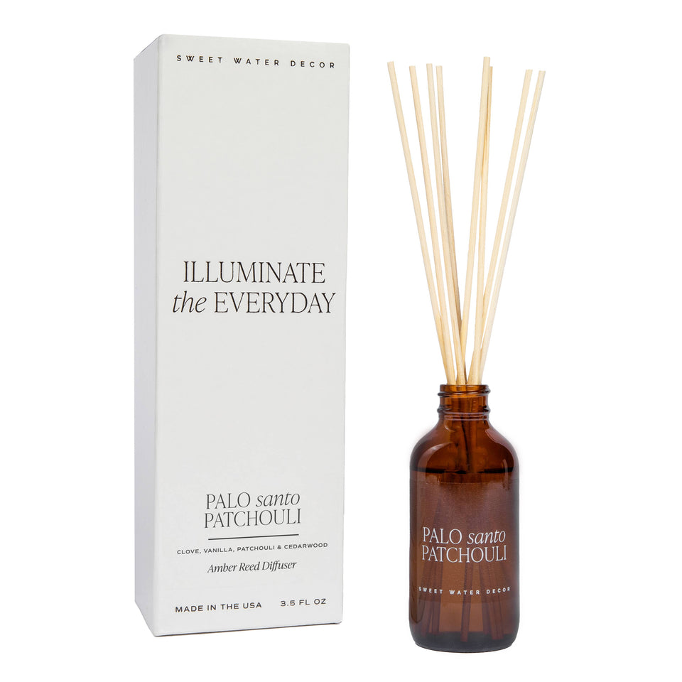 Palo Santo Patchouli Amber Reed Diffuser - Gifts & Decor | petite shops