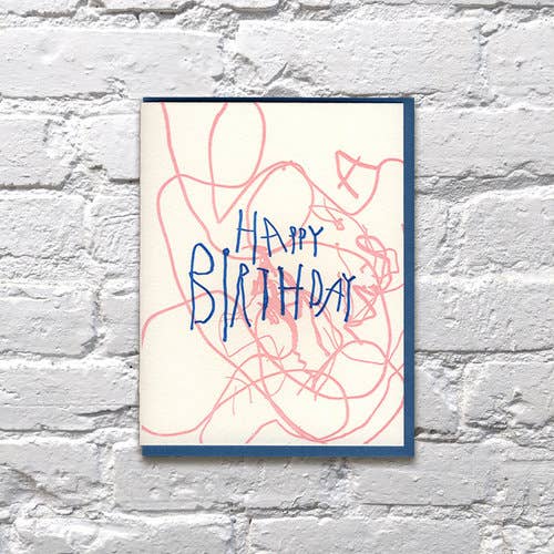 Scribbles Birthday Card