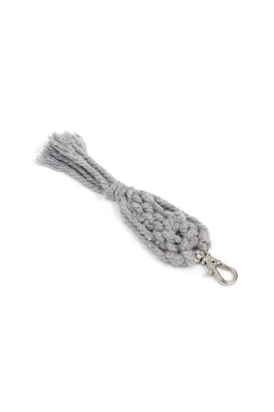 Macrame Keychain - gray