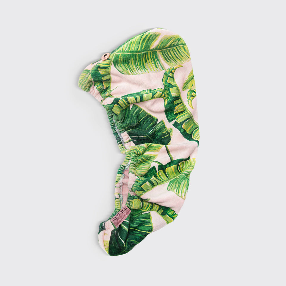 Quick Dry Hair Towel - Palm Print | petite shops