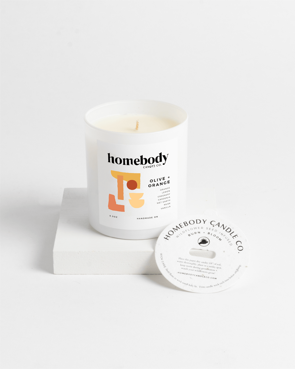 Olive + Orange • burn + bloom candle