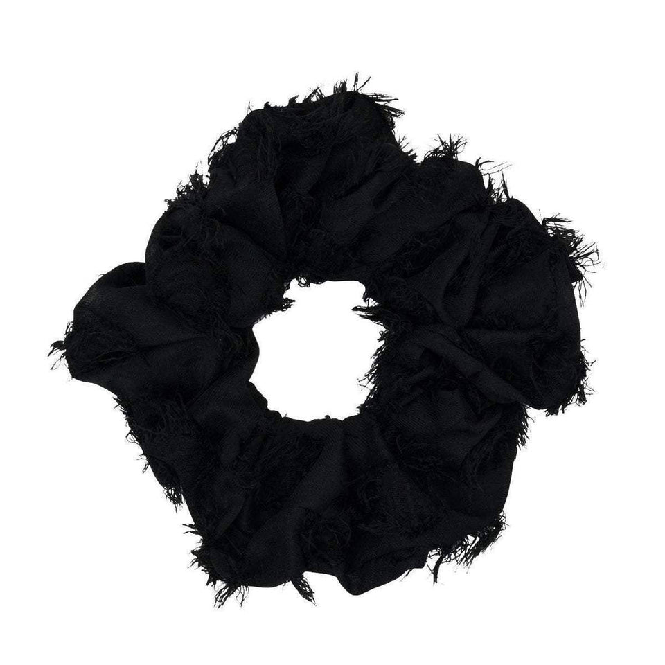 Brunch Scrunchie - Frayed Black | petite shops