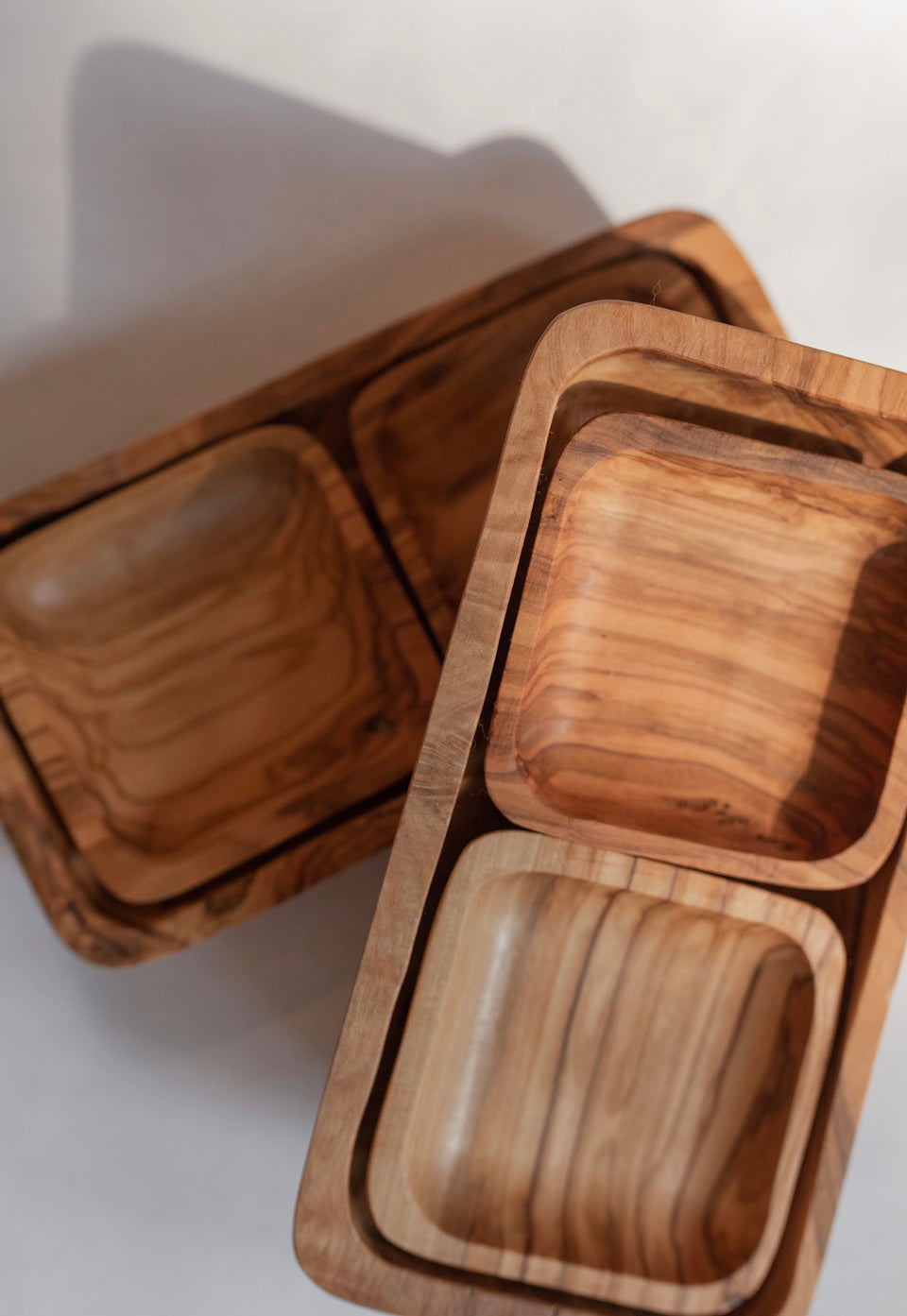 Natural OliveWood - Three Piece Set of Dishes