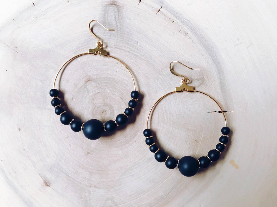 Missy Gemstone Hoop Collection | petite shops