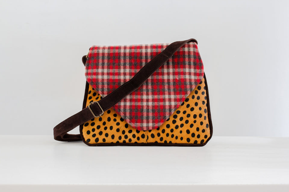 Leopard & Plaid Crossbody