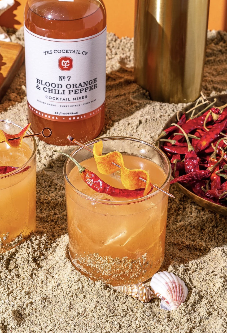 Blood Orange & Chili Pepper Cocktail Mixer