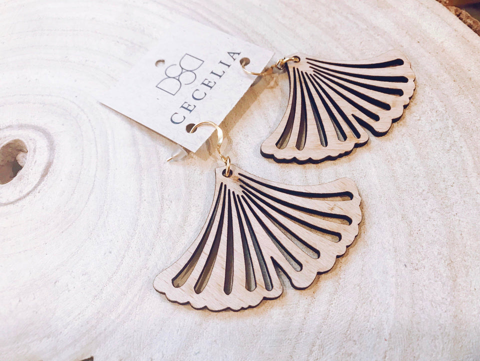 Fall Wood Earrings | petite shops