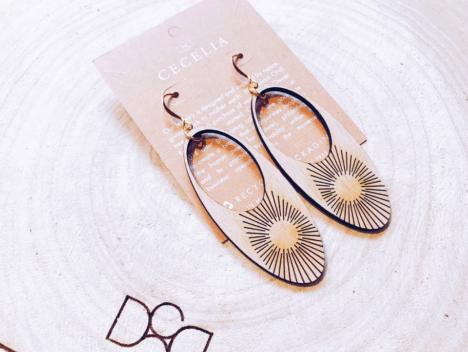 Gauge Wood Earrings | petite shops