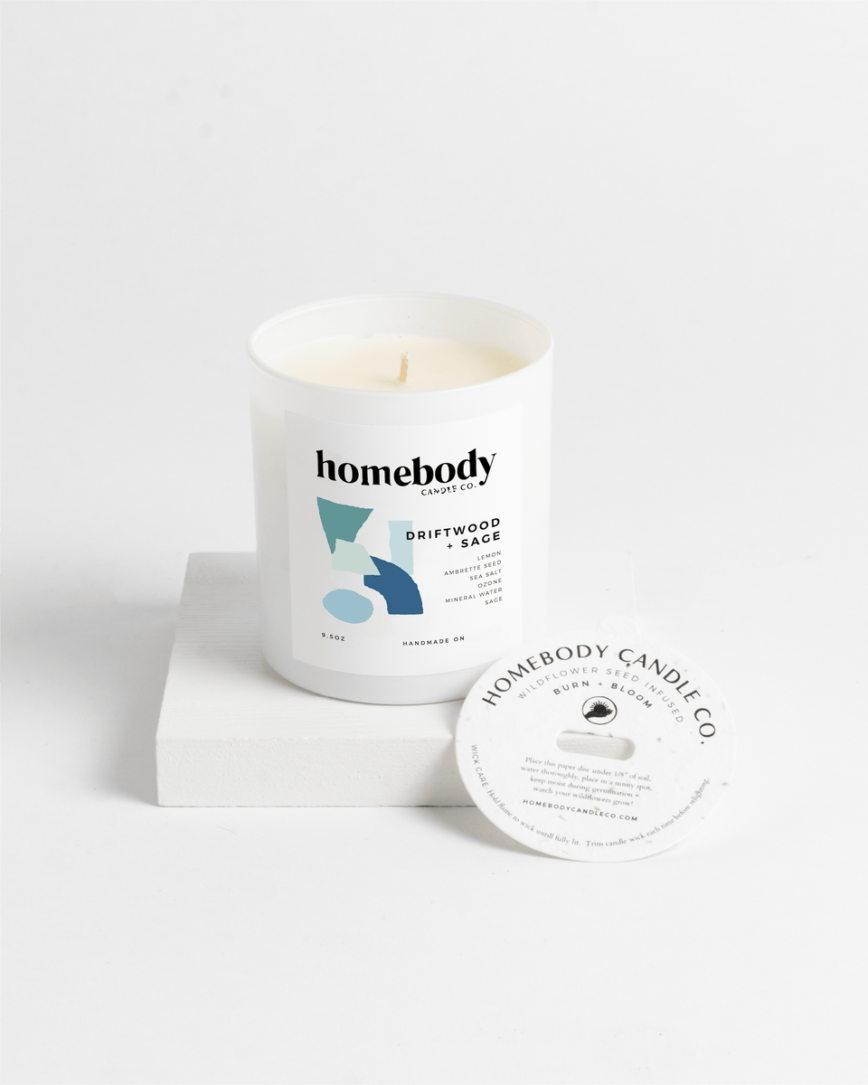 Driftwood + Sage • burn + bloom candle