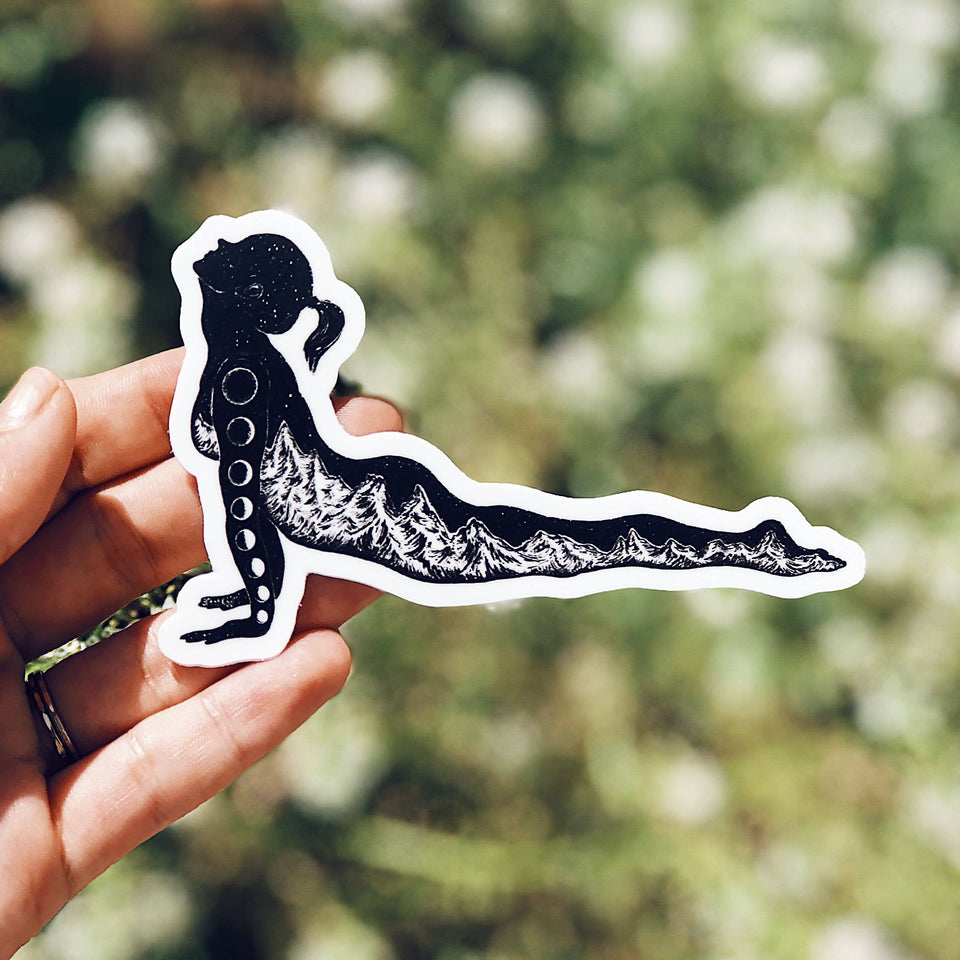 Yoga Pose II Vinyl Sticker